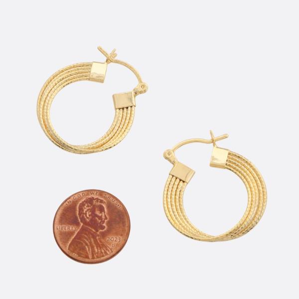 SODAJO HOOP GOLD FILLED EARRING