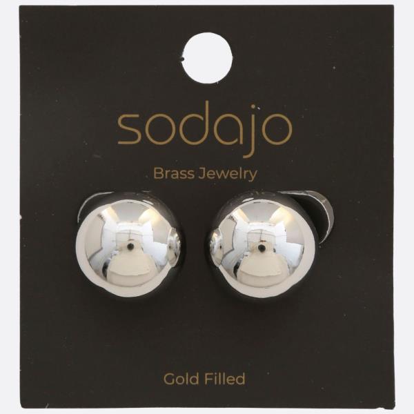 SODAJO BALL BEAD GOLD FILLED EARRING