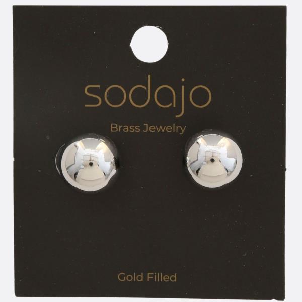 SODAJO BALL BEAD GOLD FILLED EARRING