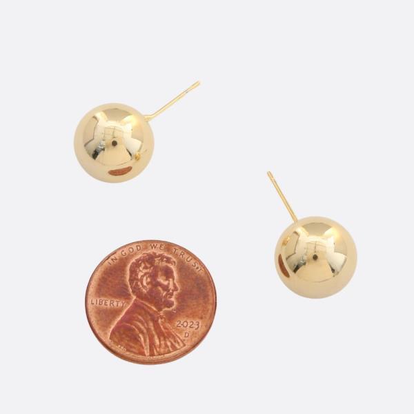 SODAJO BALL BEAD GOLD FILLED EARRING