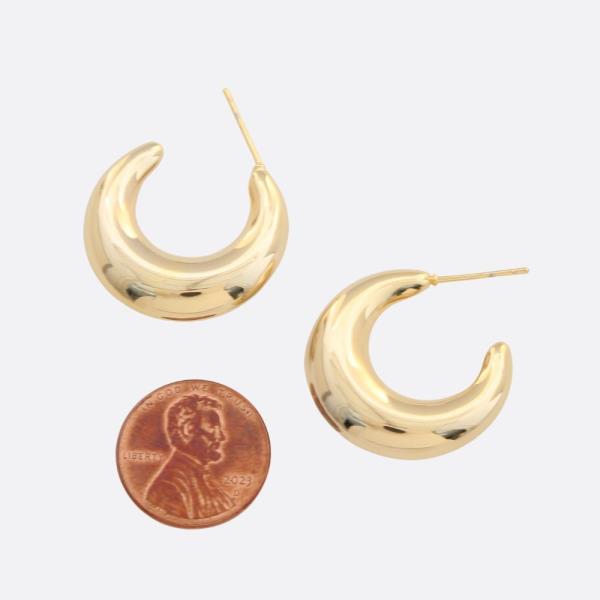 SODAJO OPEN HOOP GOLD FILLED EARRING