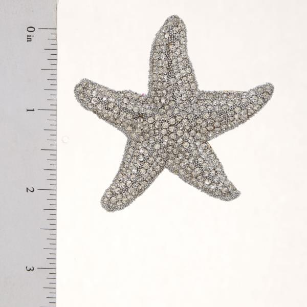 RHINESTONE STARFISH EARRING