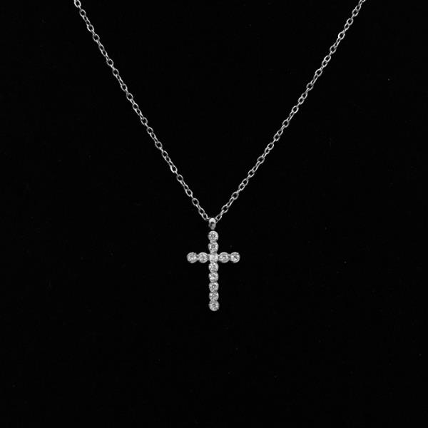 SECRET BOX CROSS STAINLESS STEEL NECKLACE