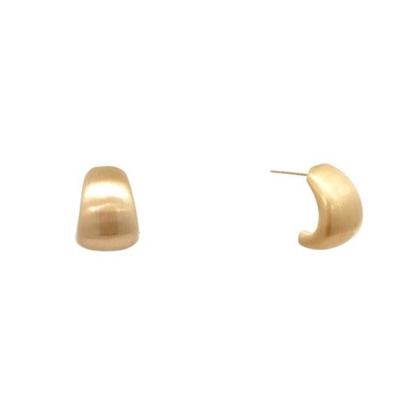METTE METAL C HOOP EARRING