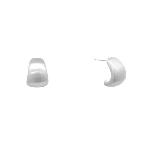 METTE METAL C HOOP EARRING