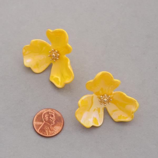 FLOWER POST EARRING