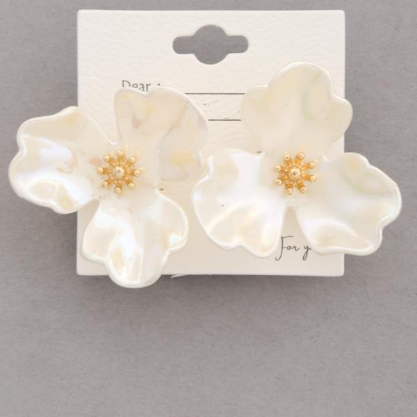 FLOWER POST EARRING