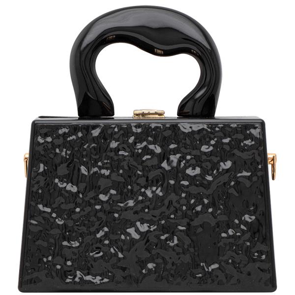 TEXTURED DESIGN HANDLE BAG
