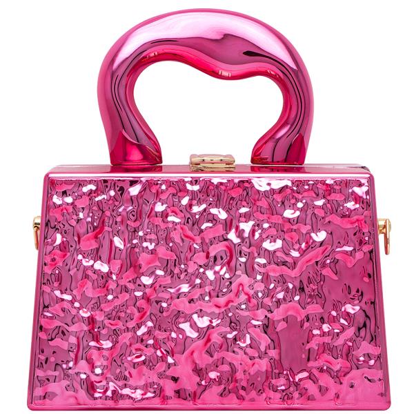 TEXTURED DESIGN HANDLE BAG