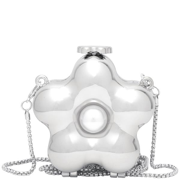 STAR PEARL METALLIC EVENING CLUTCH BAG