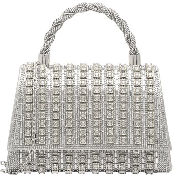 STUDDED TWIST STYLISH HANDLE BAG