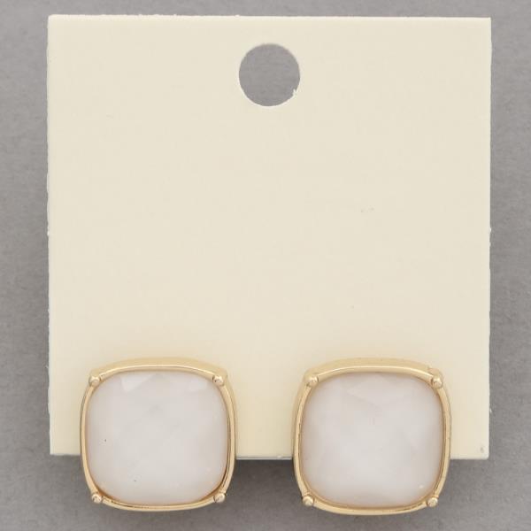 SQUARE STUD EARRING