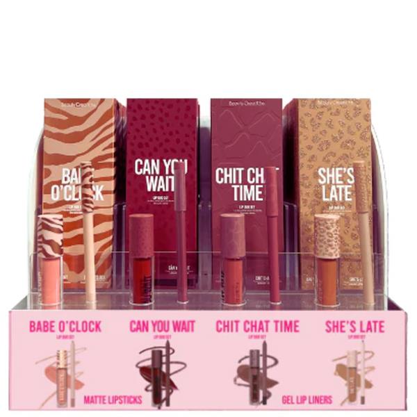 BEAUTY CREATIONS LIP DUO DISPLAY