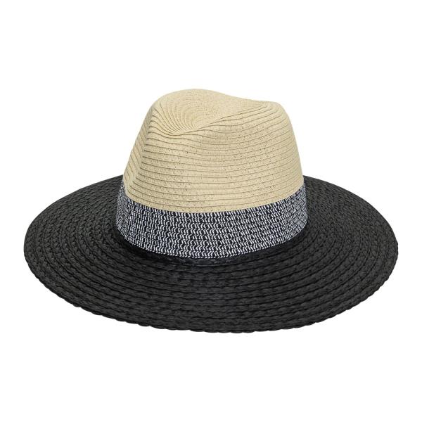 3 PC TWO TONE FEDORA SUN HAT