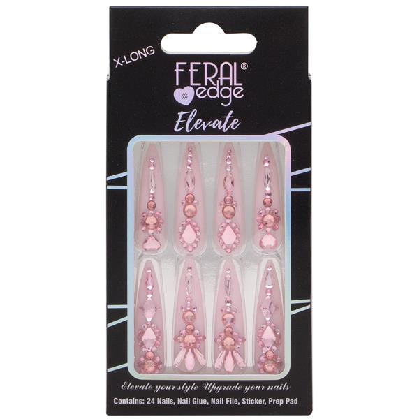 FERAL EDGE X LONG ELEVATE DESIGN1 NAIL DECORATION SET