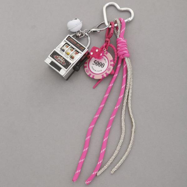 SLOT HEART ROPE BAG CHARM