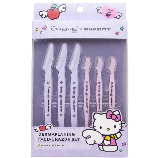 THE CREME SHOP X HELLO KITTY DERMAPLANING FACIAL RAZOR SET OF 6