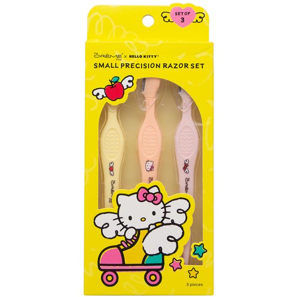 THE CREME SHOP X HELLO KITTY SMALL PRECISION RAZOR SET OF 3