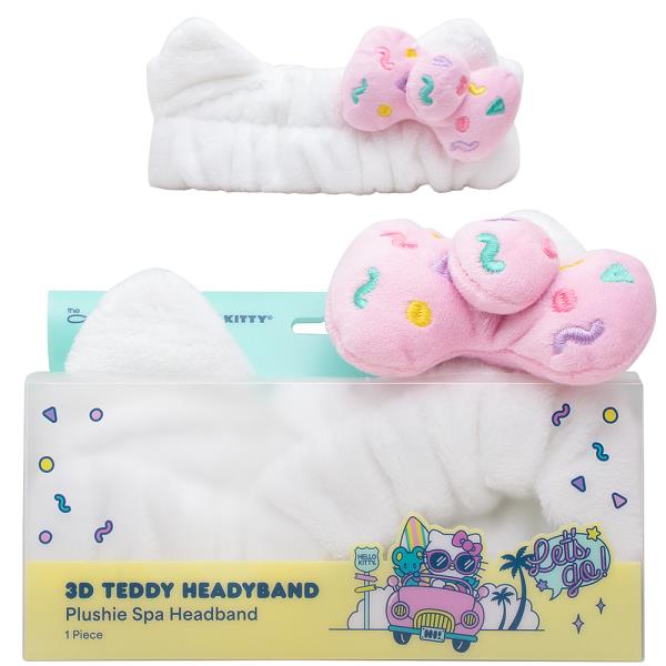 THE CREME SHOP X HELLO KITTY 3D TEDDY HEADYBAND PLUSHIE SPA HEADBAND