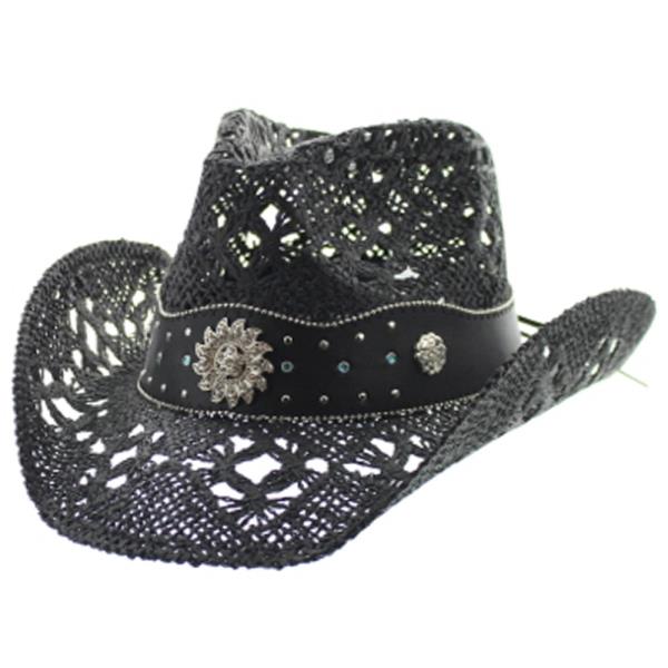 WESTERN BAND BRIM COWBOY HAT