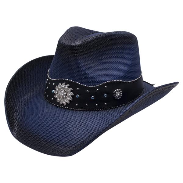 WESTERN BAND BRIM COWBOY HAT
