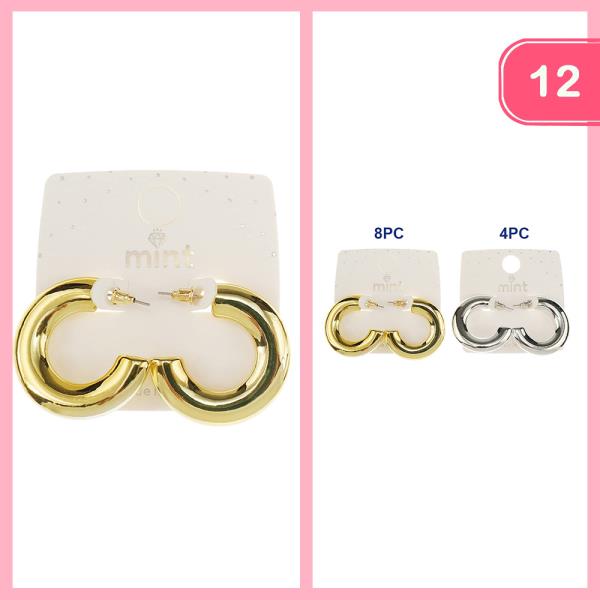 CHUNKY HOOP EARRING (12 UNITS)