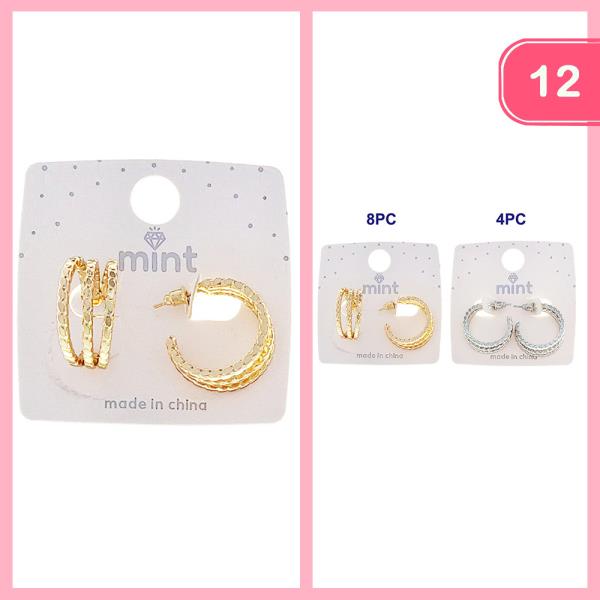 LAYERED HOOP EARRING (12 UNITS)