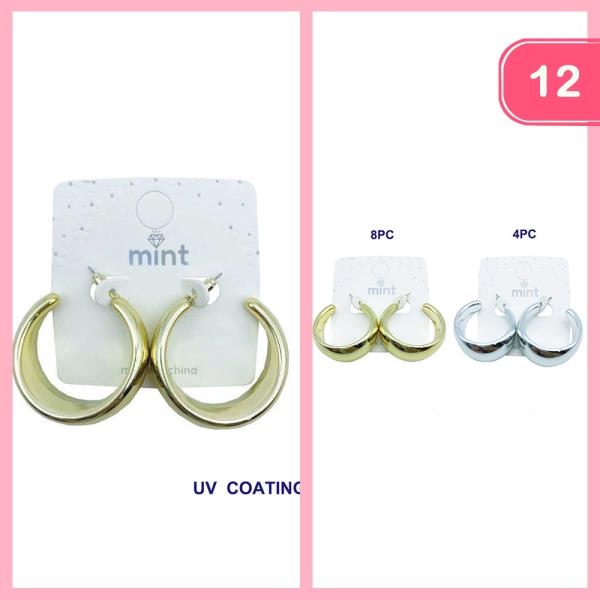 CHUNKY HOOP EARRING (12 UNITS)