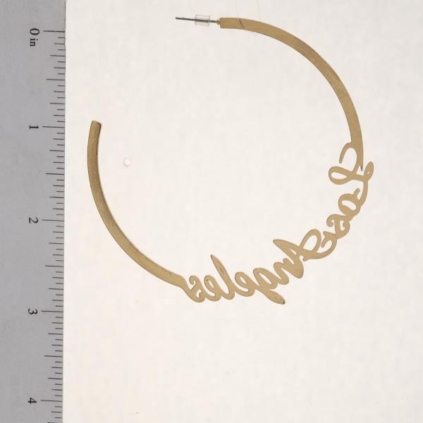 SDJ LOS ANGELES OPEN HOOP EARRING