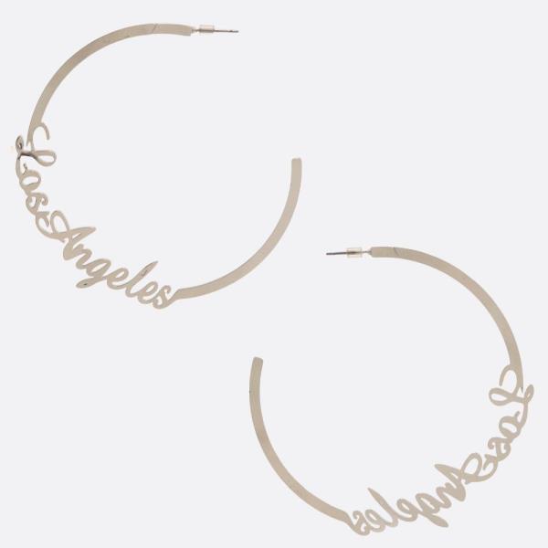 SDJ LOS ANGELES OPEN HOOP EARRING