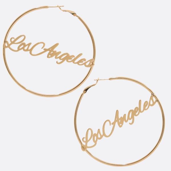SDJ LOS ANGELES HOOP METAL EARRING
