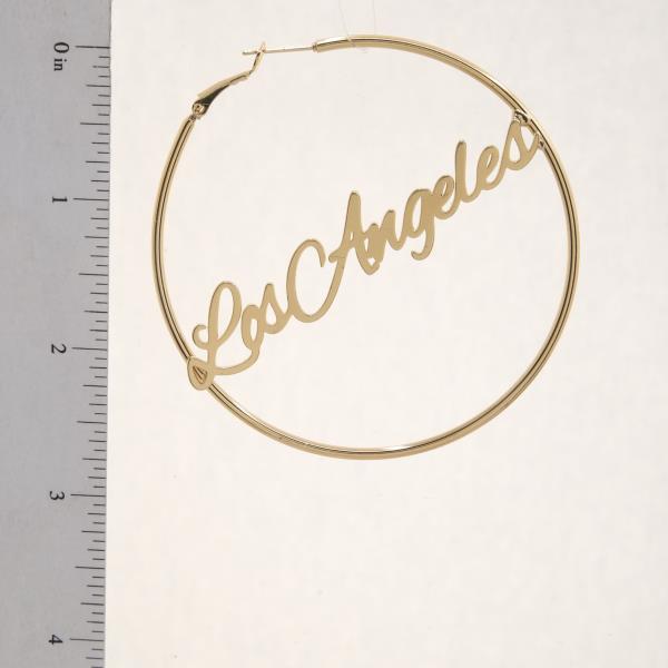 SDJ LOS ANGELES HOOP METAL EARRING