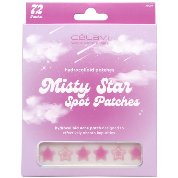 CELAVI HYDROCOLLOID MISTY STAR 72 SPOT PATCHES