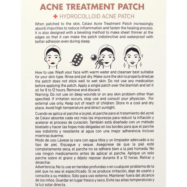 CELAVI 48PC ACNE TREATMENT PATCH