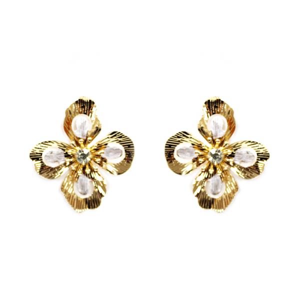 FLOWER METAL EARRING