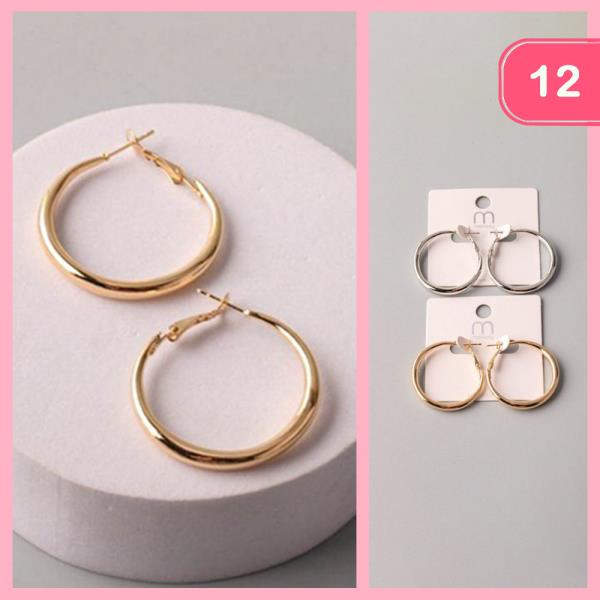 HOOP EARRING (12 UNITS)