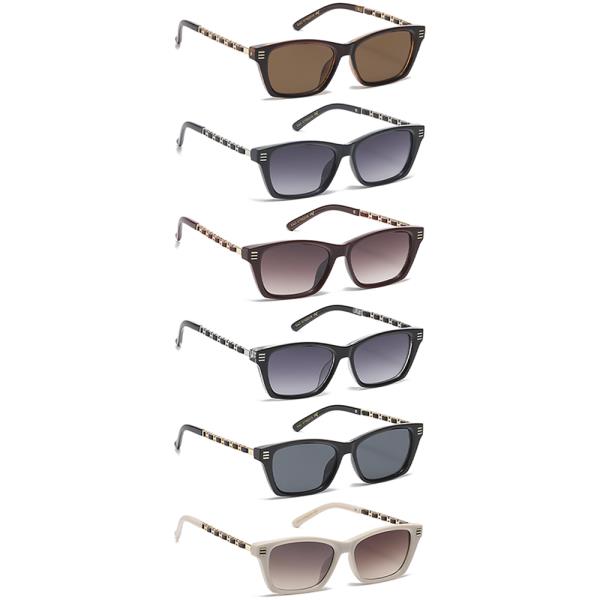 MODERN FASHION SQUARE SUNGLASSES 1DZ