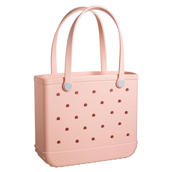 RUBBER TOTE BAG BEACH BAG TRAVEL BAG WITH WASHABLE DURABLE RUBBER BEACH TOTE HOLES