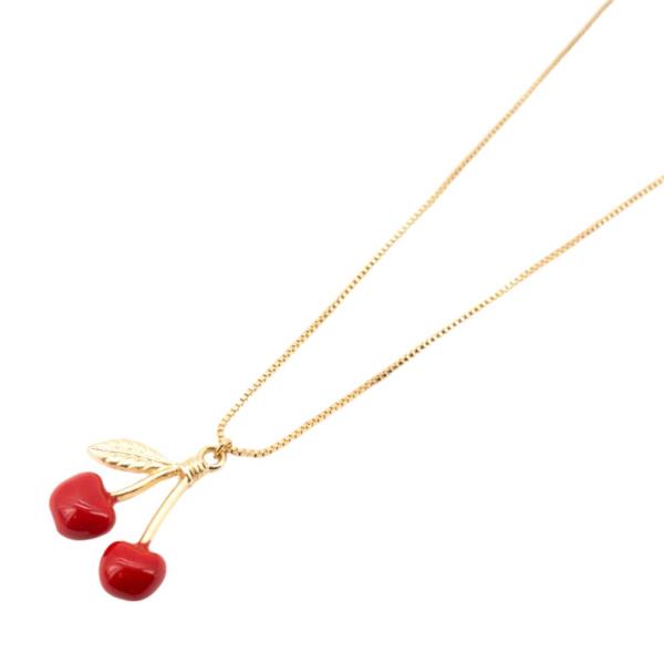 CHERRY PENDANT NECKLACE