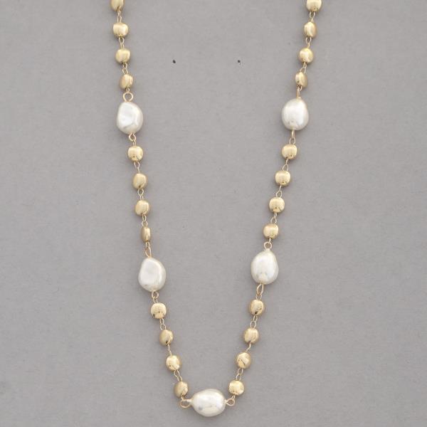 PEARL BALL BEAD NECKLACE