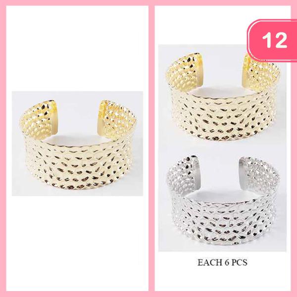 METAL CUFF BRACELET (12 UNITS)