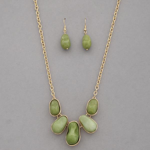 BEADED LINK NECKLACE