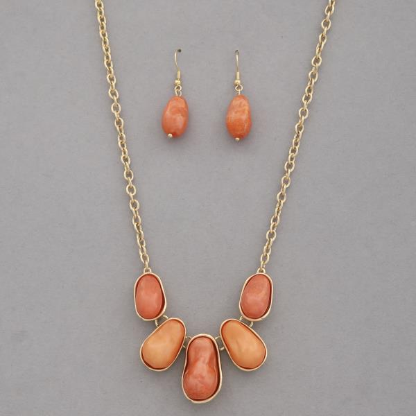BEADED LINK NECKLACE