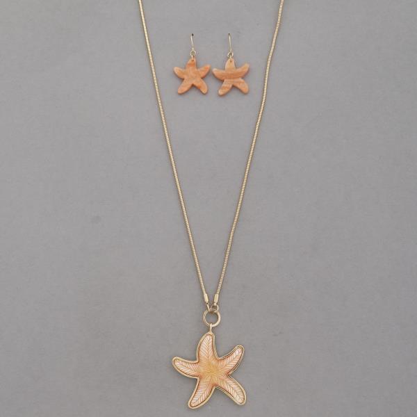 STARFISH PENDANT NECKLACE
