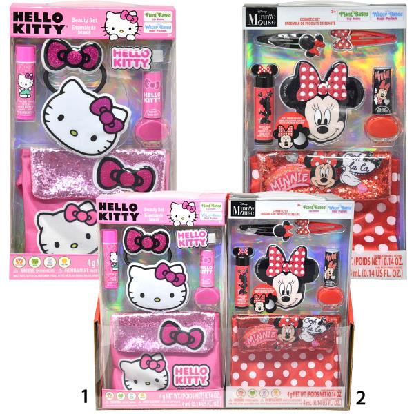 HELLO KITTY AND MINNIE ACCESORIES IN BOX