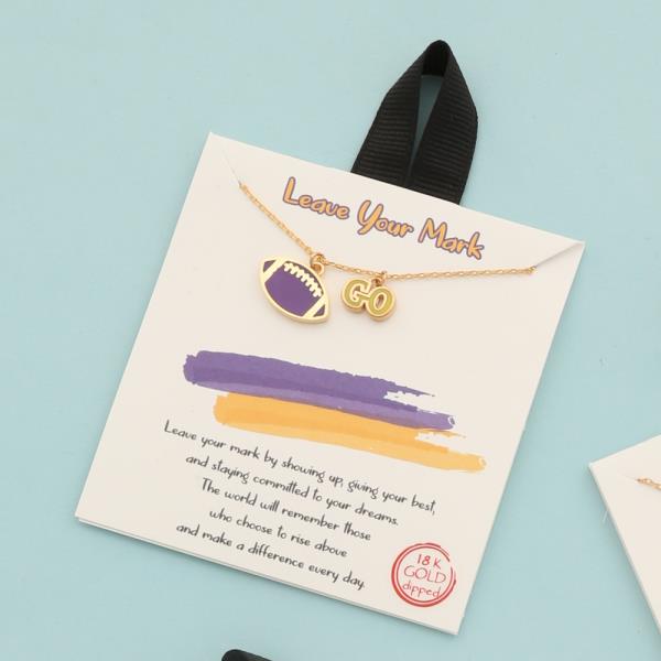 18K GOLD RHODIUM RISE TO GREATNESS NECKLACE