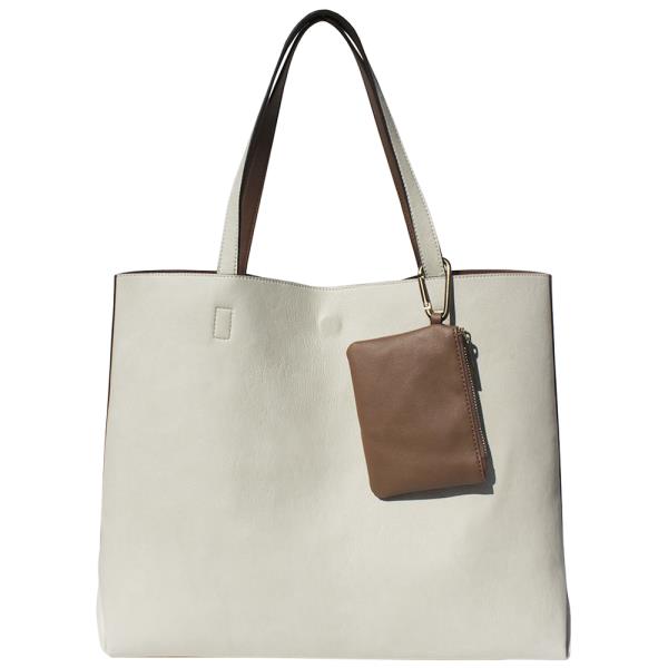 2IN1 SIMPLE TOTE BAG W COIN PURSE SET