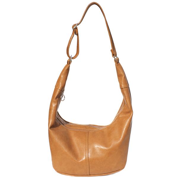 PLAIN SHOULDER HOBO BAG