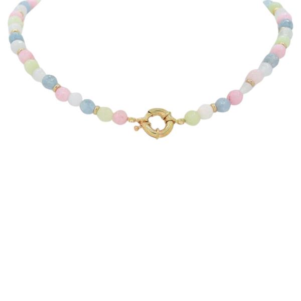 BEADED LOBSTER RING NECKLACE