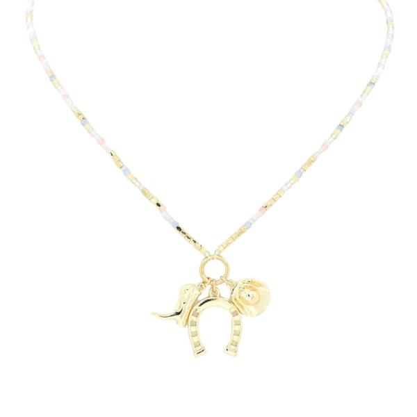 WESTERN CHARM BEADED NECKLACE